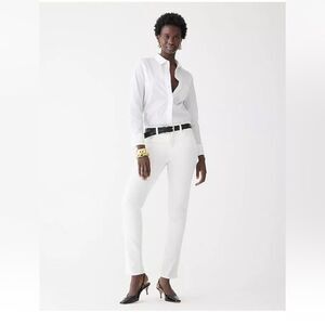 J.Crew 10" vintage slim-straight jean in white wash NWT Size 25